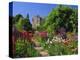 Herbaceous Borders in the Gardens, Crathes Castle, Grampian, Scotland, UK, Europe-Kathy Collins-Premier Image Canvas