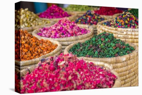 Herbs for Sale in a Stall in the Place Djemaa El Fna in the Medina of Marrakech, Morocco, Africa-Andrew Sproule-Premier Image Canvas