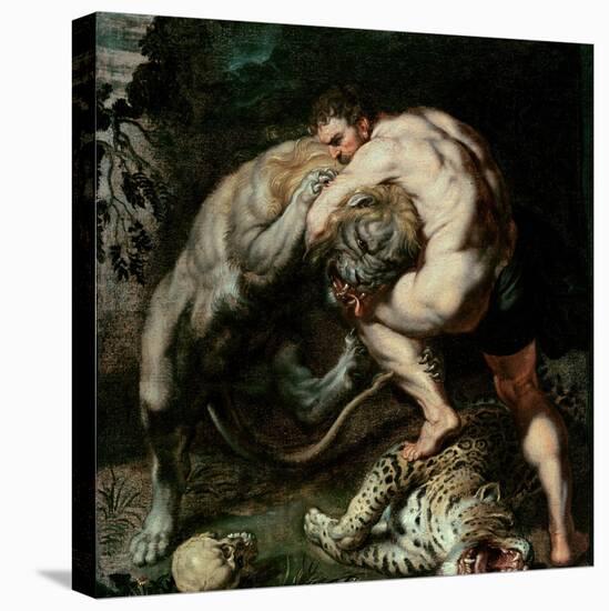 Hercules Fighting the Nemean Lion-Peter Paul Rubens-Premier Image Canvas