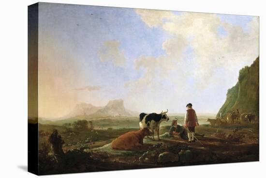 Herdsmen with Cows, C.1645-Aelbert Cuyp-Premier Image Canvas