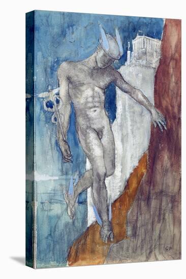 Hermes Descending (Pencil & W/C)-Glyn Warren Philpot-Premier Image Canvas