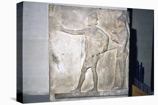 Hermes. Greek relief from Thasos, Greece, c470 BC-Unknown-Premier Image Canvas