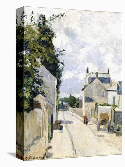 Hermitage Street, Pontoise, 1874-Camille Pissarro-Premier Image Canvas