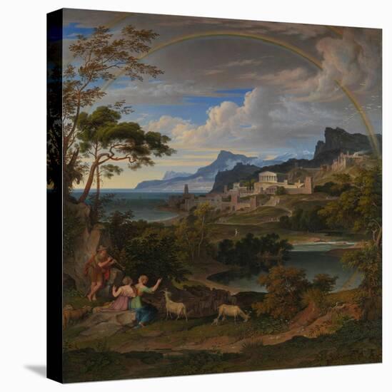 Heroic Landscape with Rainbow, 1824-Joseph Anton Koch-Premier Image Canvas