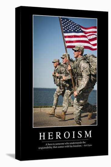 Heroism: Inspirational Quote and Motivational Poster-null-Premier Image Canvas