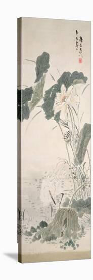 Heron and Lotus-Yamamoto Baiitsu-Premier Image Canvas