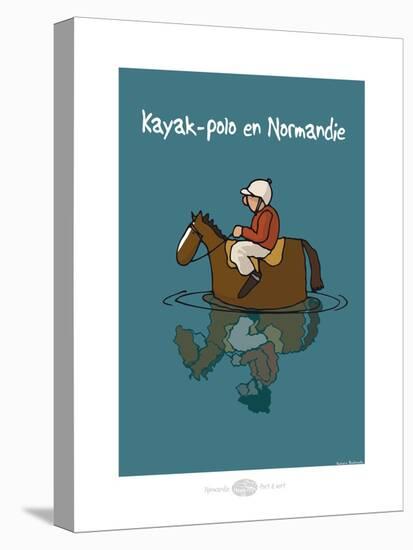 Heula. Kayak-polo normand-Sylvain Bichicchi-Stretched Canvas