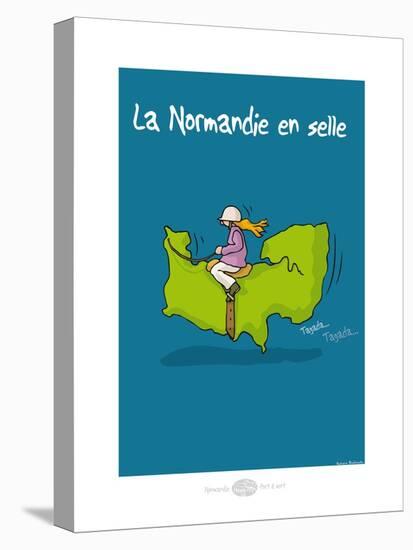 Heula. Normandie en selle-Sylvain Bichicchi-Stretched Canvas