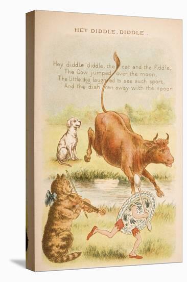 Hey Diddle, Diddle, from 'Old Mother Goose's Rhymes and Tales', Published by Frederick Warne and…-Constance Haslewood-Premier Image Canvas