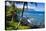 Hideaways Beach and the Na Pali Coast, Island of Kauai, Hawaii, USA-Russ Bishop-Premier Image Canvas