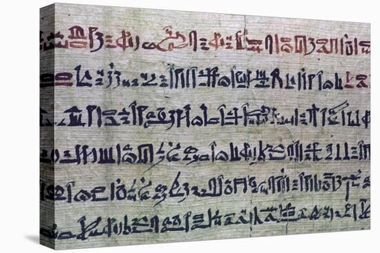 Hieratic Egyptian script from the Book of the Dead. Artist: Unknown-Unknown-Premier Image Canvas