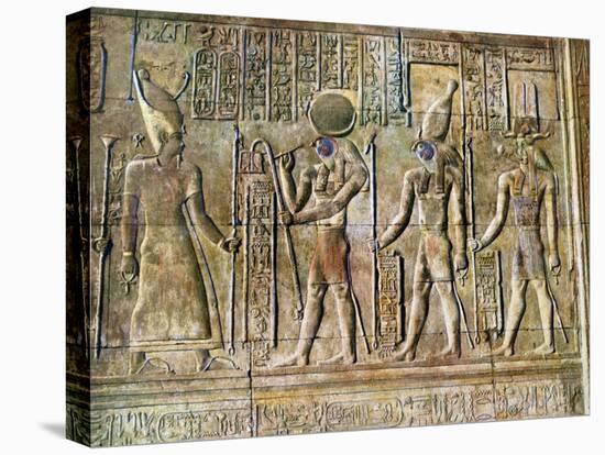 Hieroglyphic Relief, Temple of Kom Ombo, Egypt, 20th Century-null-Premier Image Canvas