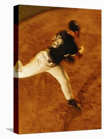 High Angle View of a Baseball Pitcher-null-Premier Image Canvas