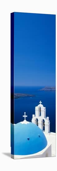 High Angle View of a Church, Firostefani, Santorini, Cyclades Islands, Greece-null-Premier Image Canvas