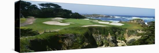 High Angle View of a Golf Course, Cypress Point Golf Course, Pebble Beach, California, USA-null-Premier Image Canvas