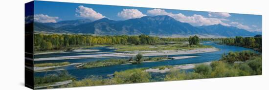 High Angle View of a Lake, Snake River, Swan Valley, Bonnev, Idaho, USA-null-Premier Image Canvas