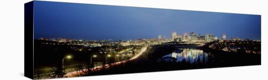 High Angle View of a River, Saskatchewan River, Edmonton, Alberta, Canada-null-Premier Image Canvas