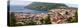 High angle view of city on island, Angra Do Heroismo, Terceira Island, Azores, Portugal-null-Premier Image Canvas