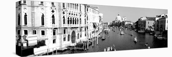 High Angle View of Gondolas in a Canal, Grand Canal, Venice, Italy-null-Premier Image Canvas