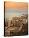 High Angle View of Malaga Cityscape with Bullring and Docks, Andalusia, Spain, Europe-Ian Egner-Premier Image Canvas