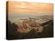 High Angle View of Malaga Cityscape with Bullring and Docks, Andalusia, Spain, Europe-Ian Egner-Premier Image Canvas