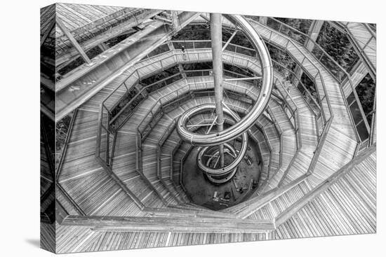 High angle view of the Baumwipfelpfad Neuschonau, a wooden structure with spiral ramp for treeto...-Panoramic Images-Premier Image Canvas
