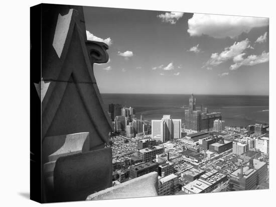 High Angle View of the East Side of Downtown Chicago, Ca. 1930.-Kirn Vintage Stock-Premier Image Canvas