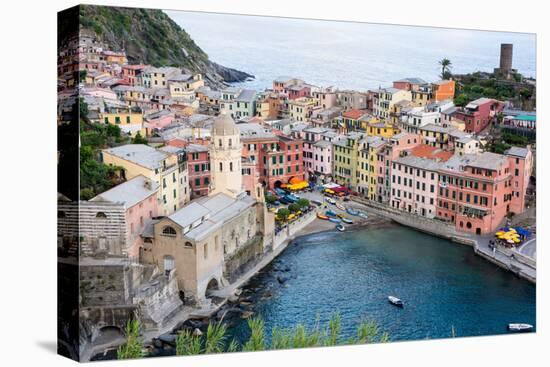 High Angle View of Vernazza, Cinque Terre, UNESCO World Heritage Site, Liguria, Italy, Europe-Peter Groenendijk-Premier Image Canvas