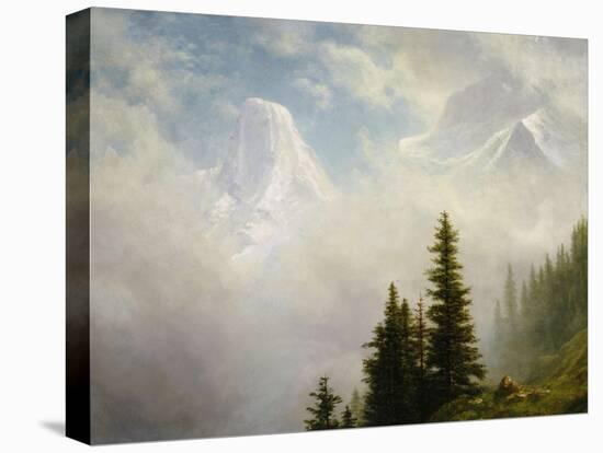 High in the Mountains-Albert Bierstadt-Premier Image Canvas