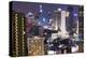 High Rise Buildings of Bangkok at Night from Rembrandt Hotel and Towers-Lee Frost-Premier Image Canvas