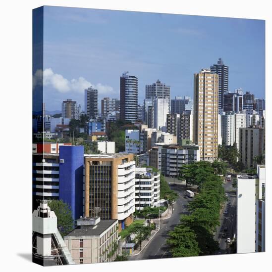 High Rise Buildings on the City Skyline of Salvador in Bahia State in Brazil, South America-Geoff Renner-Premier Image Canvas
