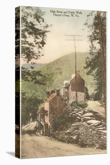 High Street and Public Walk, Harper's Ferry, West Virginia-null-Stretched Canvas