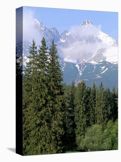 High Tatra Mountains from Tatranska Lomnica, Slovakia-Upperhall-Premier Image Canvas