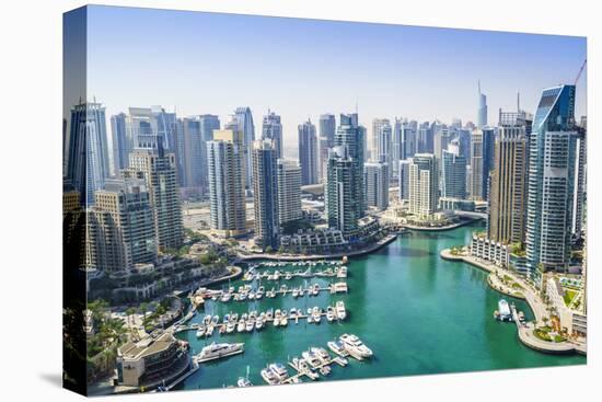 High View of Dubai Marina, Dubai, United Arab Emirates, Middle East-Fraser Hall-Premier Image Canvas