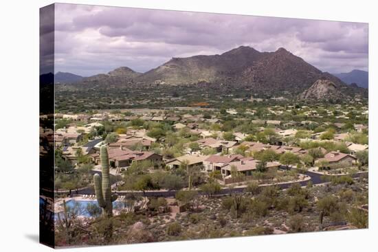 High Viewpoint of Arizona North Scottsdale,Cavecreek Community with Mountain in Background.-BCFC-Premier Image Canvas