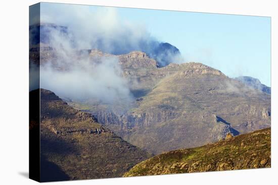 Highland scenery near Mahlasela Pass, Lesotho, Africa-Christian Kober-Premier Image Canvas