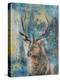 Highland Stag-Dina Peregojina-Stretched Canvas