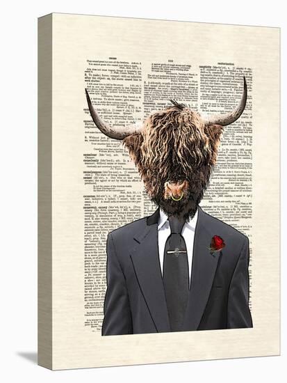 Highlandbull Man Stretched Canvas Print Matt Dinniman Art Com