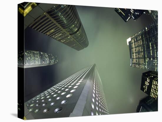 Highrises Soar over the Business District of Central on Hong Kong Island-Andrew Watson-Premier Image Canvas