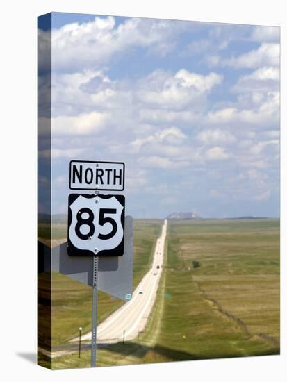 Highway 85 North Road Sign, South Dakota, USA-David R. Frazier-Premier Image Canvas