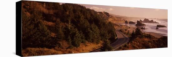 Highway Along a Coast, Highway 101, Pacific Coastline, Oregon, USA-null-Premier Image Canvas