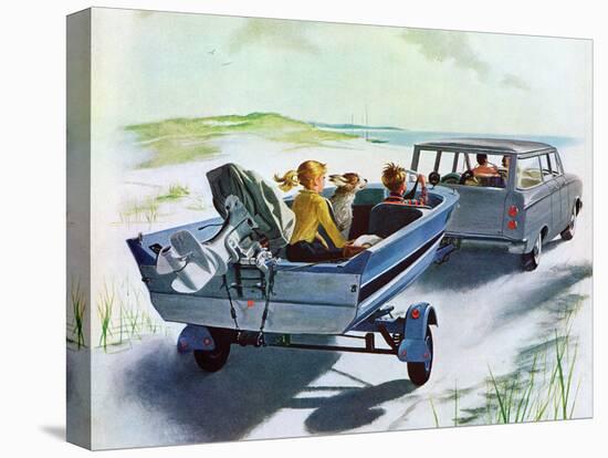 "Highway Boatride," July 14, 1962-George Hughes-Premier Image Canvas