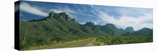 Highway Passing Through a Landscape, Big Bend National Park, Texas, USA-null-Premier Image Canvas