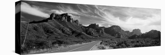 Highway Passing Through a Landscape, Big Bend National Park, Texas, USA-null-Premier Image Canvas