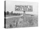 Highway Sign on Road Between Atlanta and Charlotte, That Reads: "Prepare to Meet Thy God"-Alfred Eisenstaedt-Premier Image Canvas