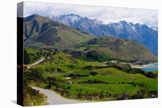 Highway to Milford Sound Via Lake Tena Vu, South Island, New Zealand, Pacific-Bhaskar Krishnamurthy-Premier Image Canvas