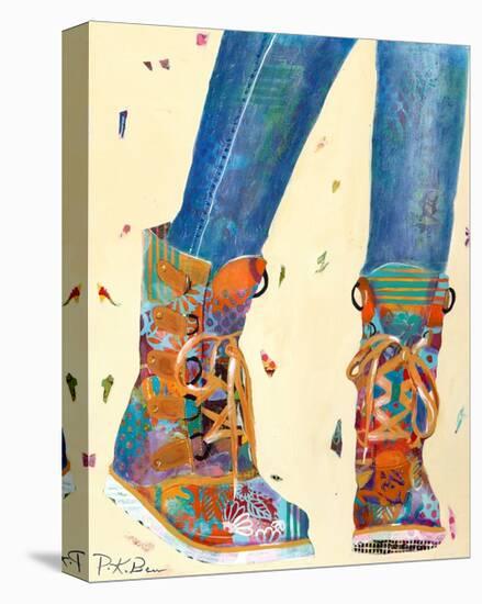 Hiking Boots-Pamela K. Beer-Stretched Canvas