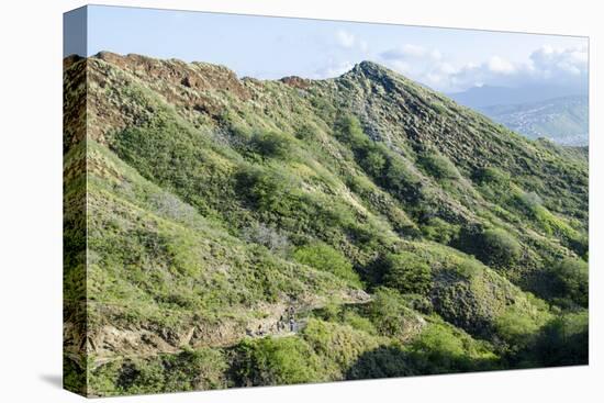 Hiking in Diamond Head State Monument (Leahi Crater)-Michael DeFreitas-Premier Image Canvas