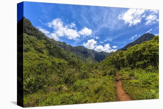 Hiking Trail to Hanakapiíai Falls in Kauai Along the Na Pali Coast-Andrew Shoemaker-Premier Image Canvas