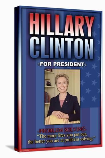 Hillary Clinton For President-null-Stretched Canvas